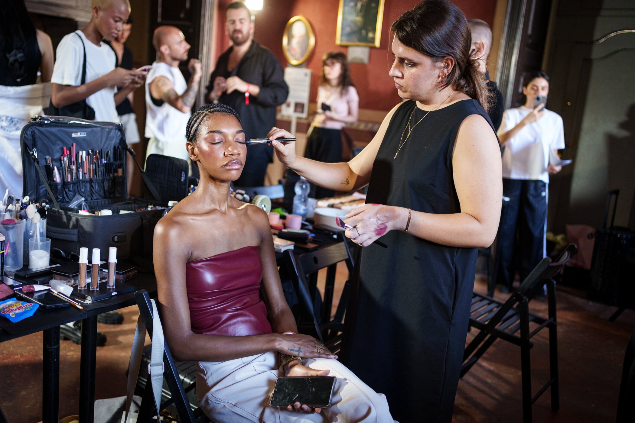 Rowen Rose Spring 2026 Men's Fashion Show Backstage