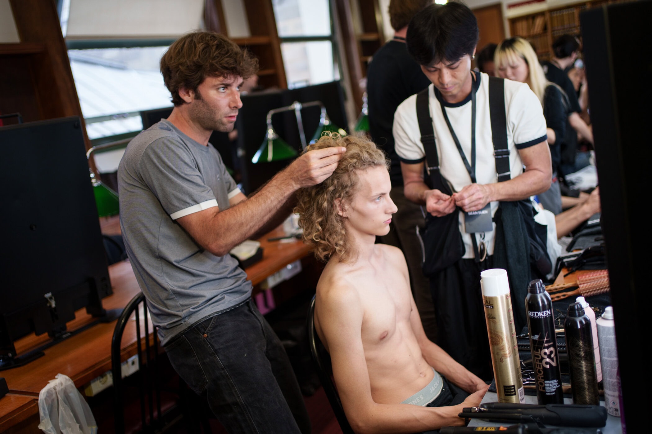 Sean Suen Spring 2026 Men's Fashion Show Backstage