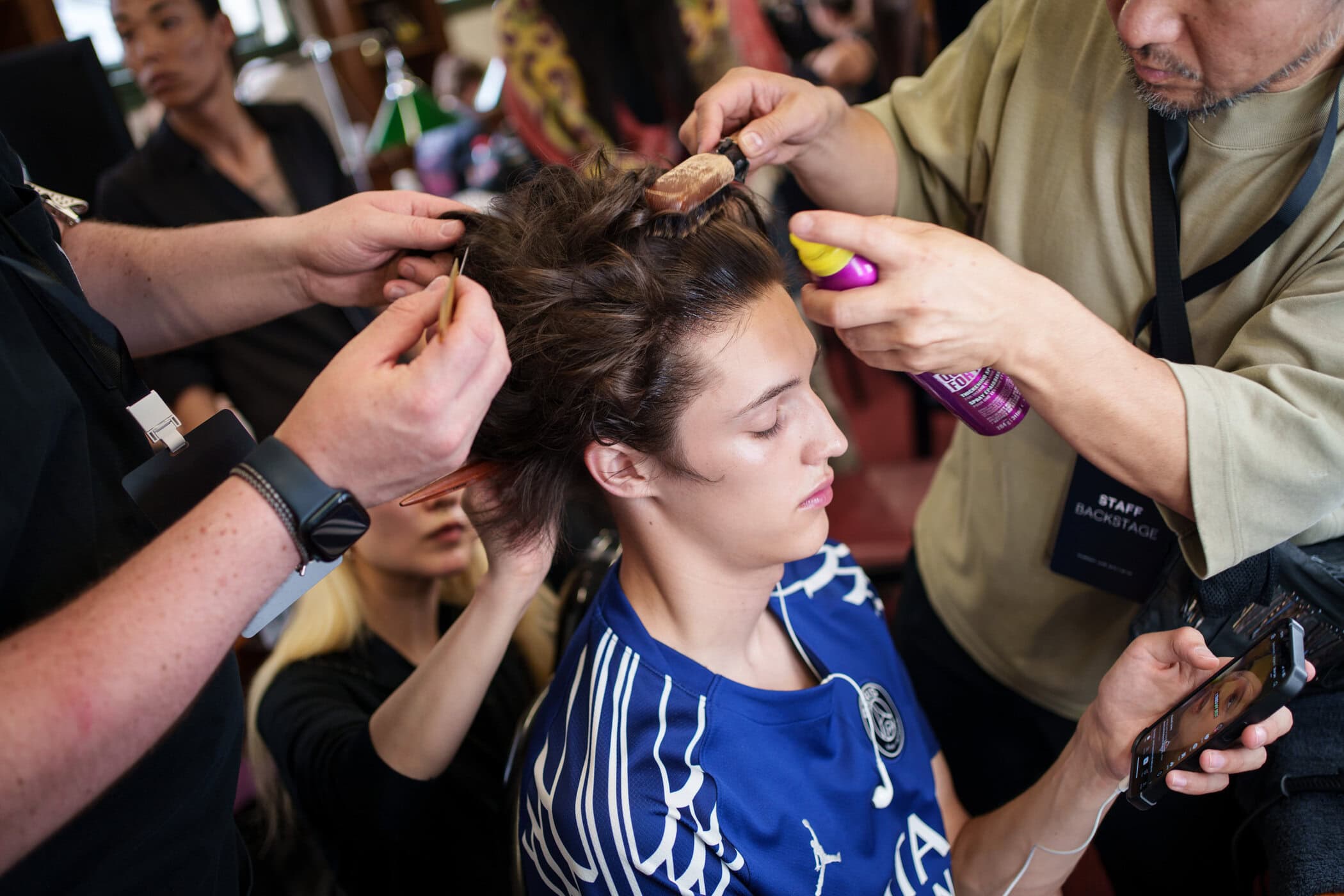 Sean Suen Spring 2026 Men's Fashion Show Backstage