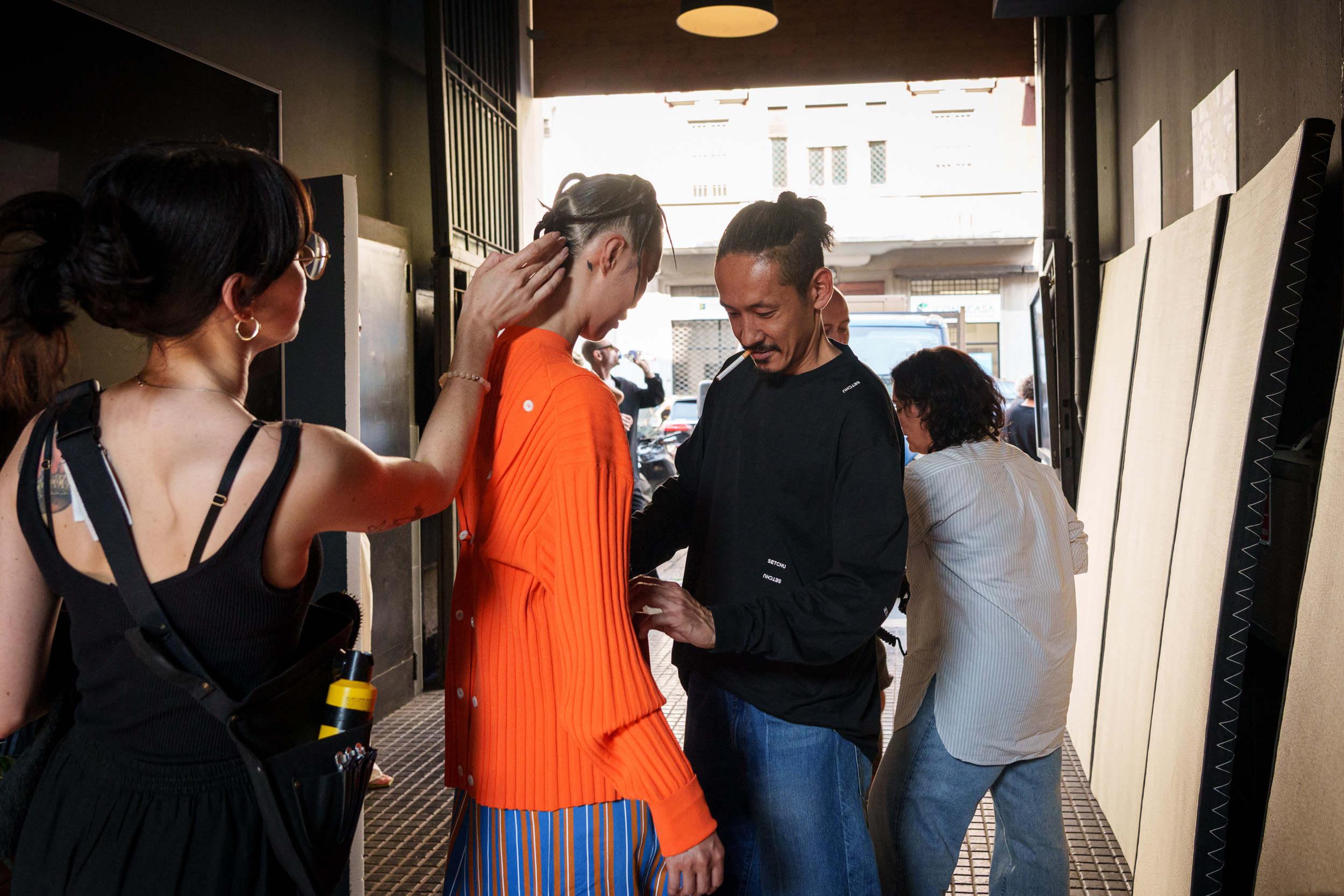 Setchu Spring 2026 Men's Fashion Show Backstage