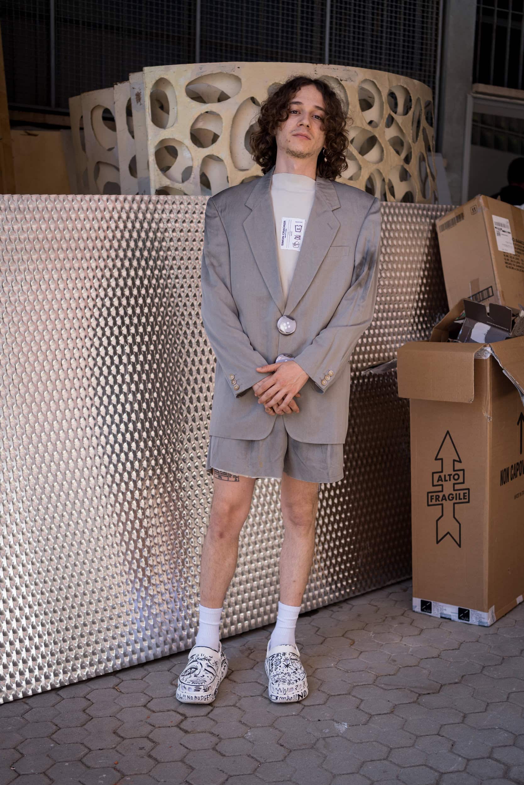 Simon Cracker Spring 2026 Men's Fashion Show Backstage