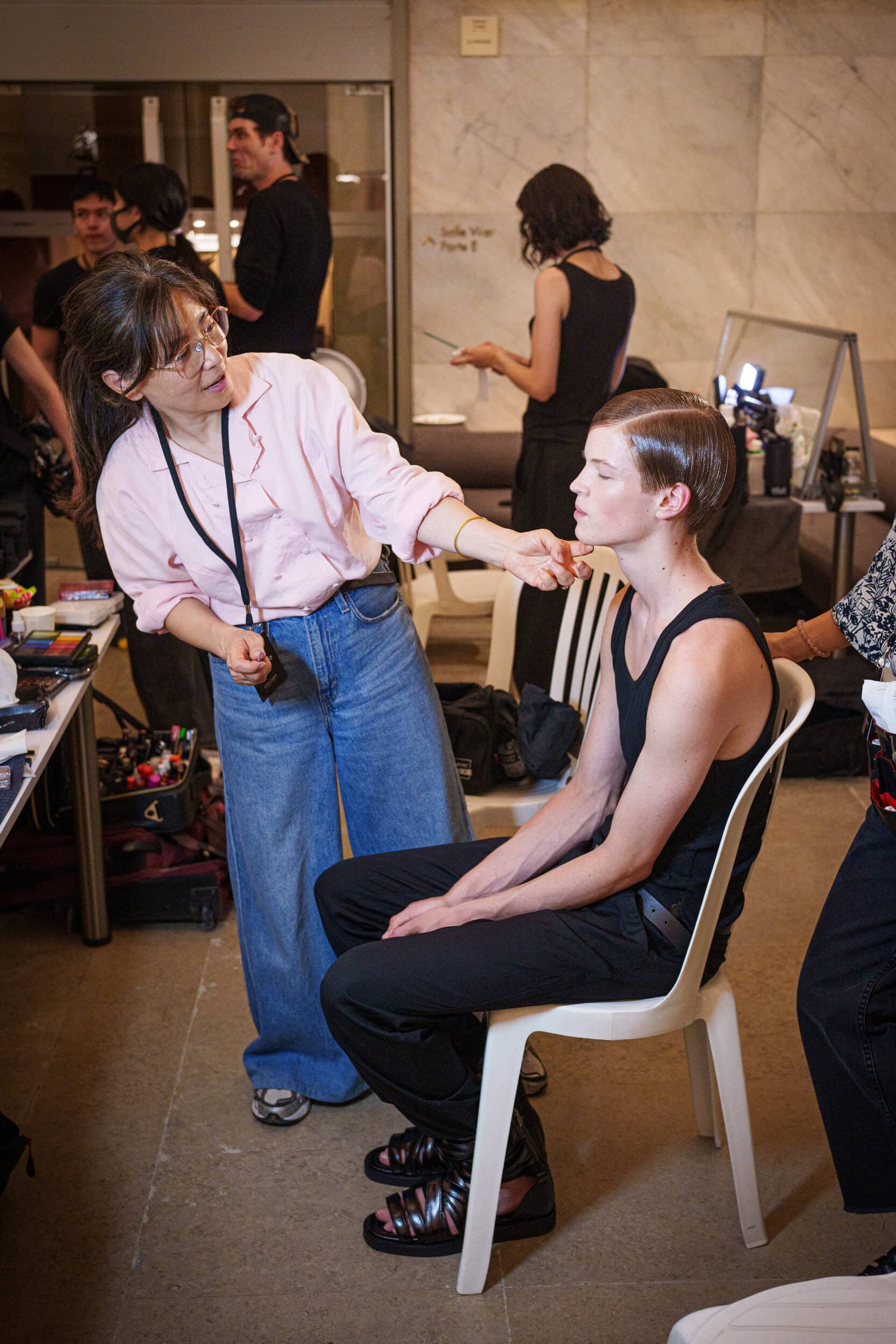 Songzio Spring 2026 Men's Fashion Show Backstage