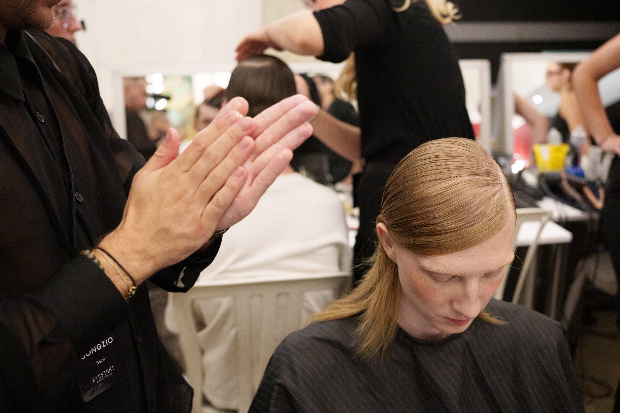 Songzio Spring 2026 Men's Fashion Show Backstage