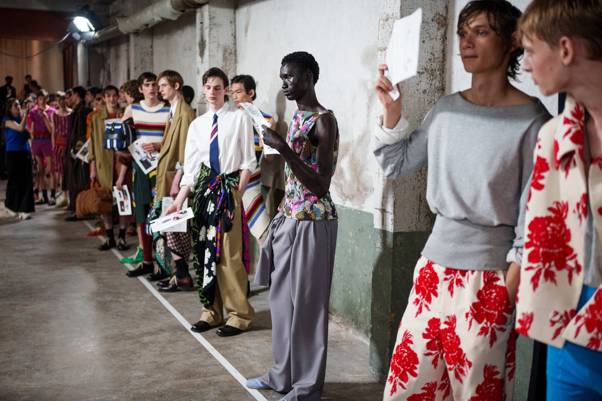Dries Van Noten Spring 2026 Men's Fashion Show Backstage