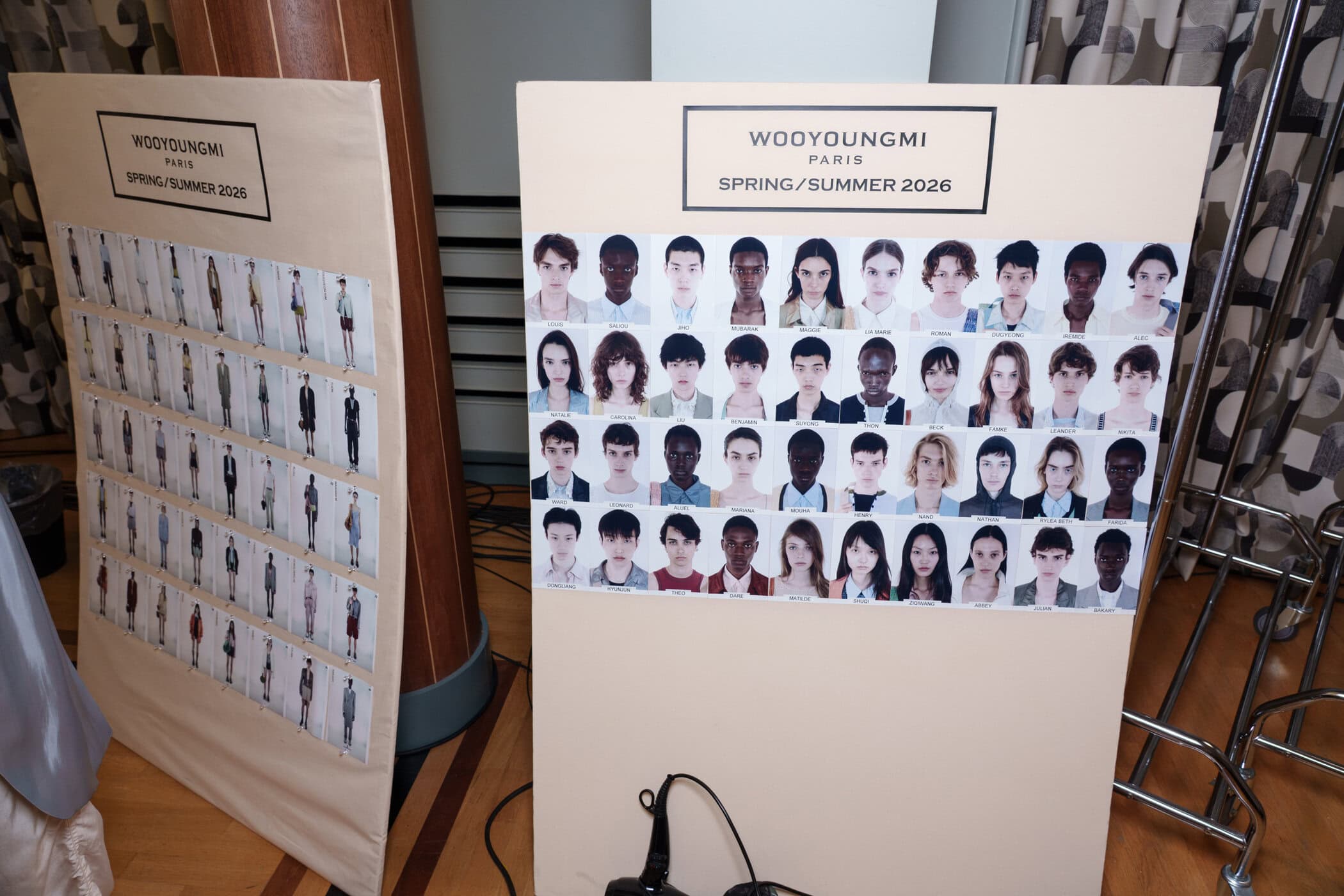 Wooyoungmi Spring 2026 Men's Fashion Show Backstage