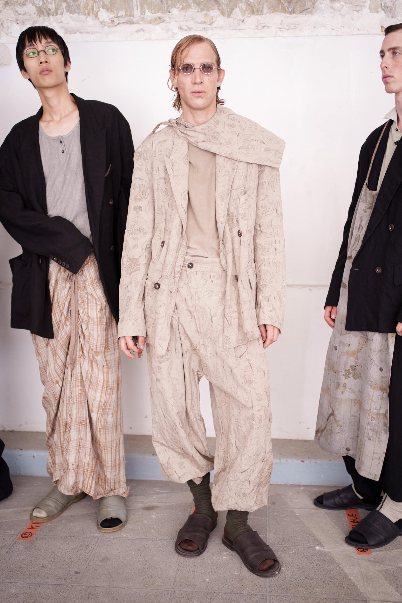Ziggy Chen Spring 2026 Men's Fashion Show Backstage