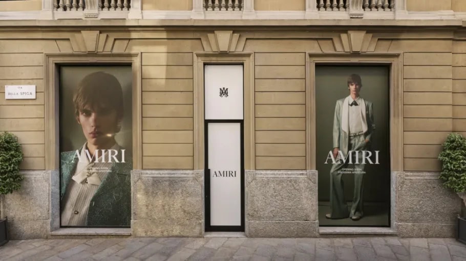 Amiri Makes Its European Debut with Milan Flagship