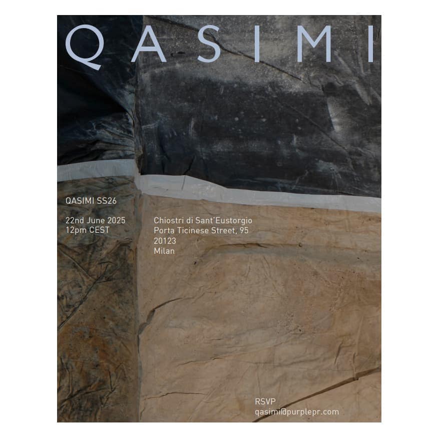 Qasimi Spring 2026 Fashion Show Invitation