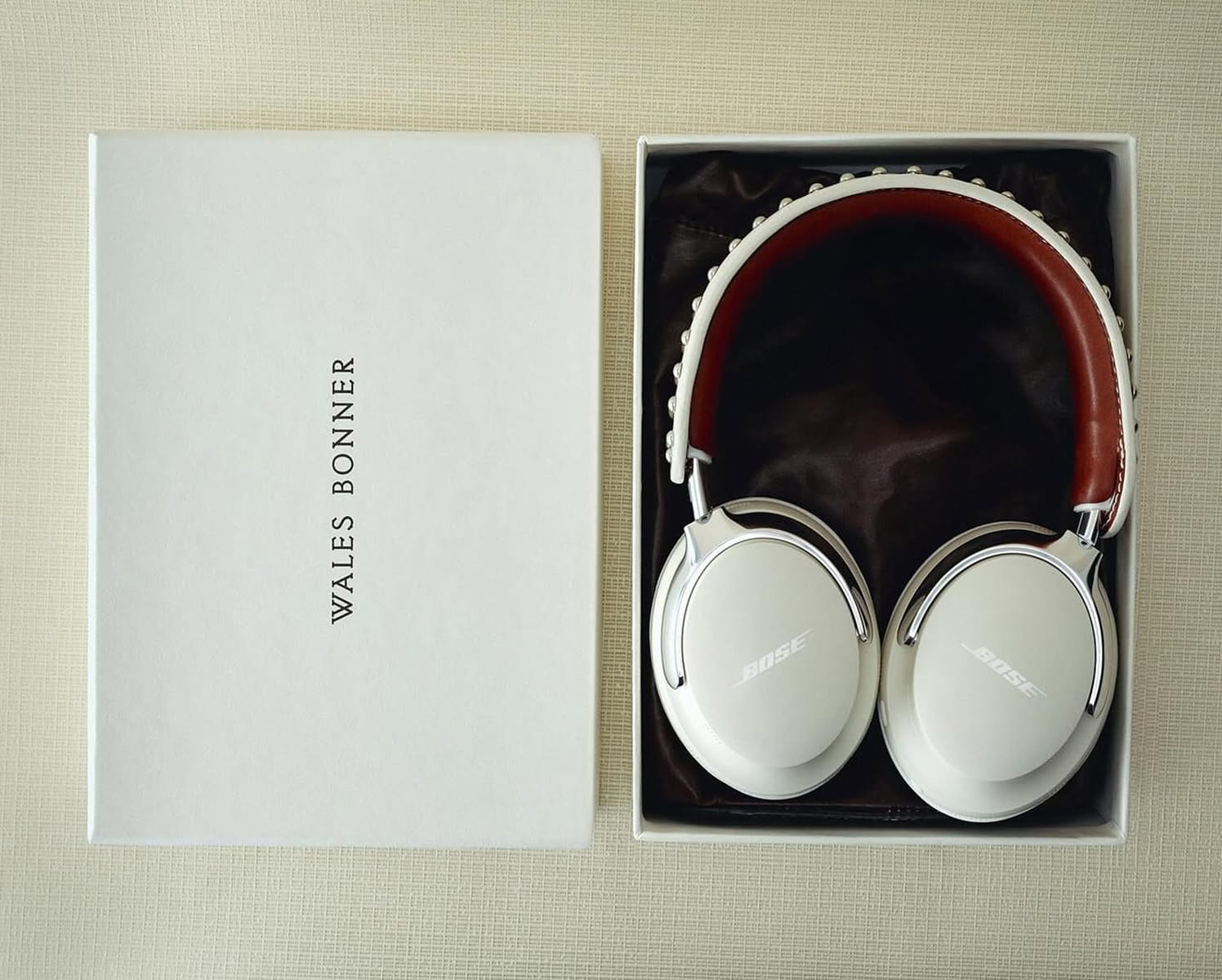 Wales Bonner Designs Bose Headphones in Wimbledon White