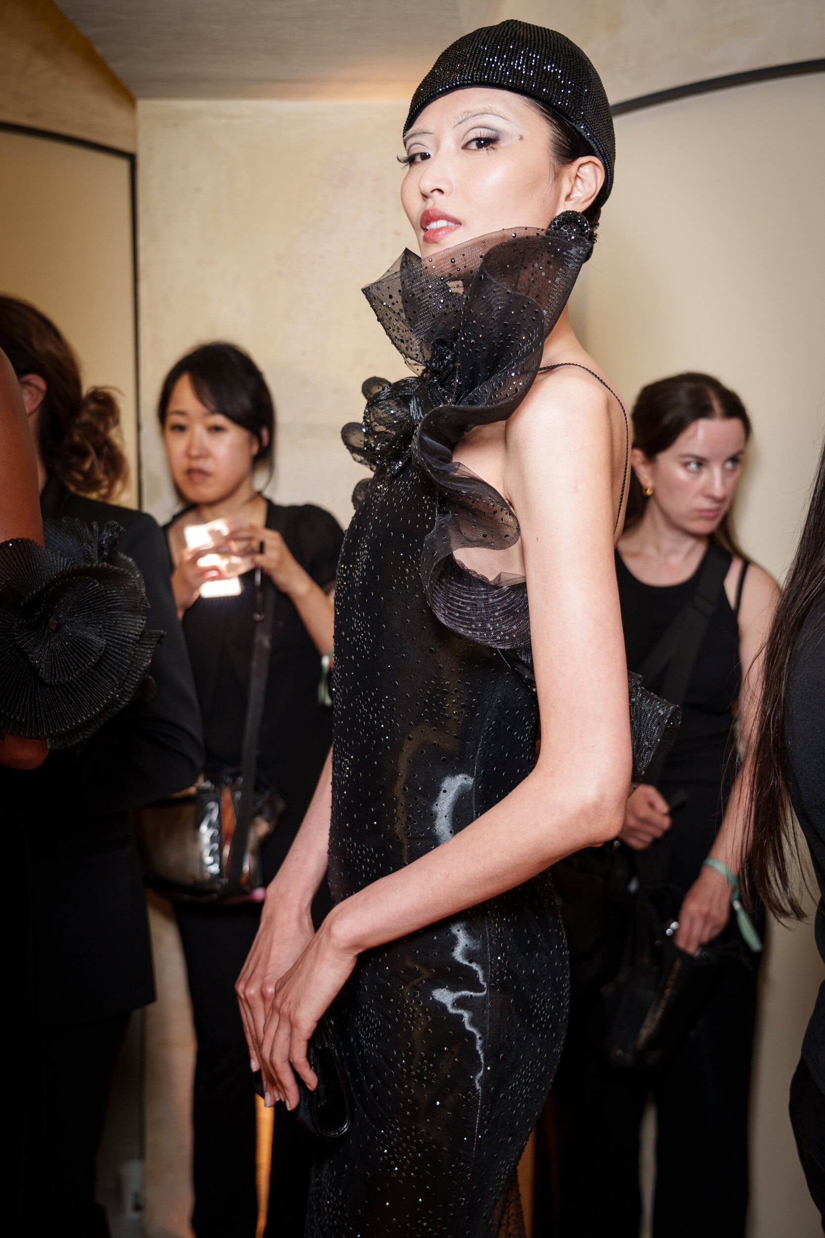 Giorgio Armani Prive Fall 2025 Couture Fashion Show Backstage