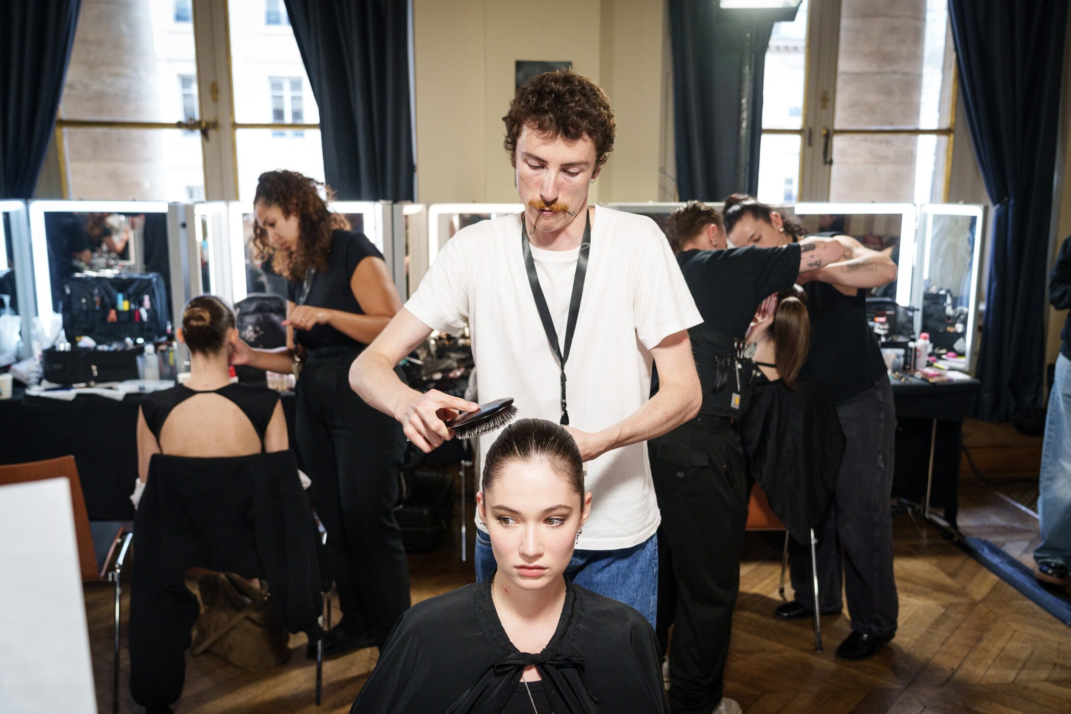 Georges Hobeika Spring 2026 Couture Fashion Show Backstage