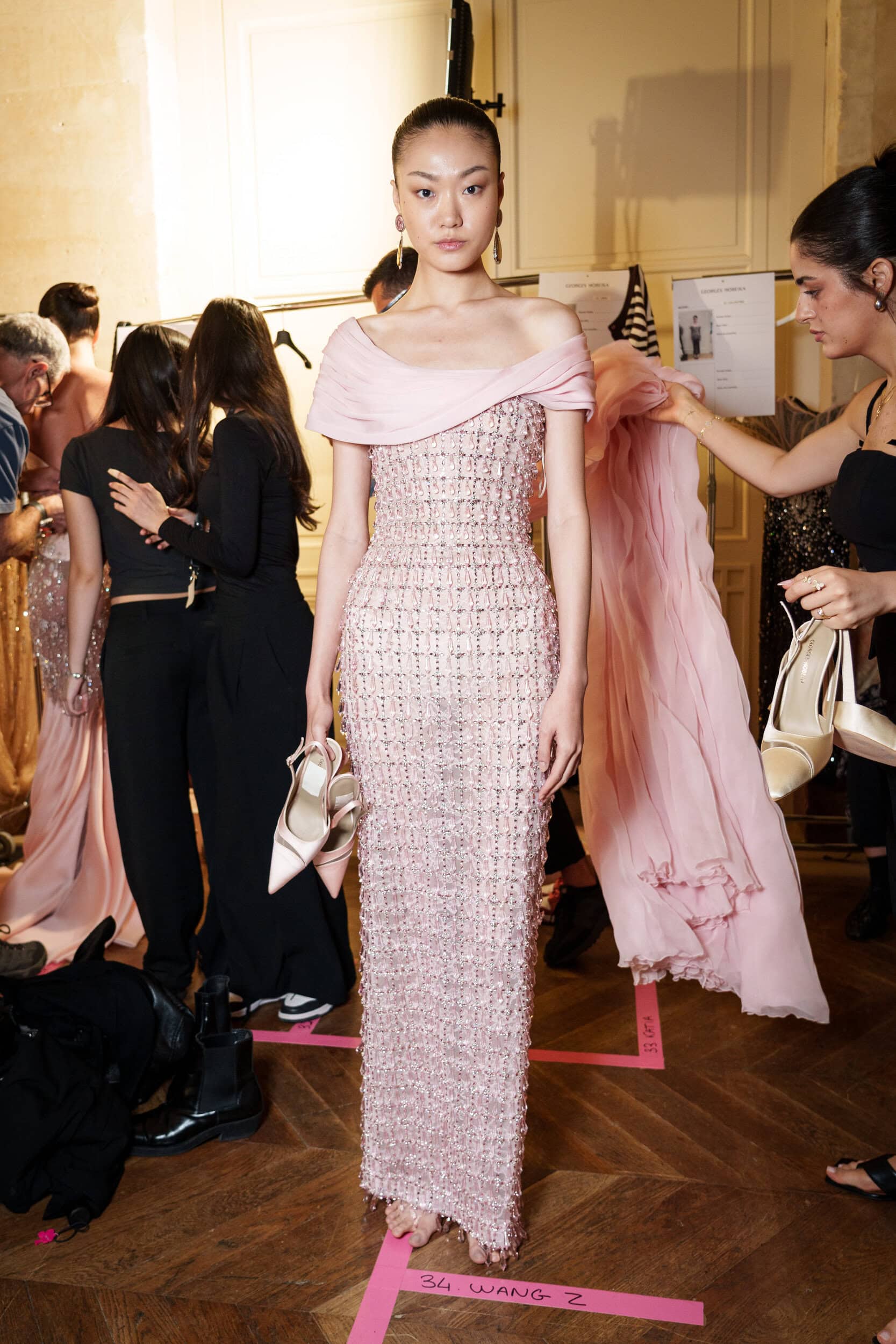 Georges Hobeika Spring 2026 Couture Fashion Show Backstage