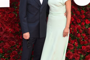 Benedict Cumberbatch and Sophie Hunter in Prada at "The Roses" in London