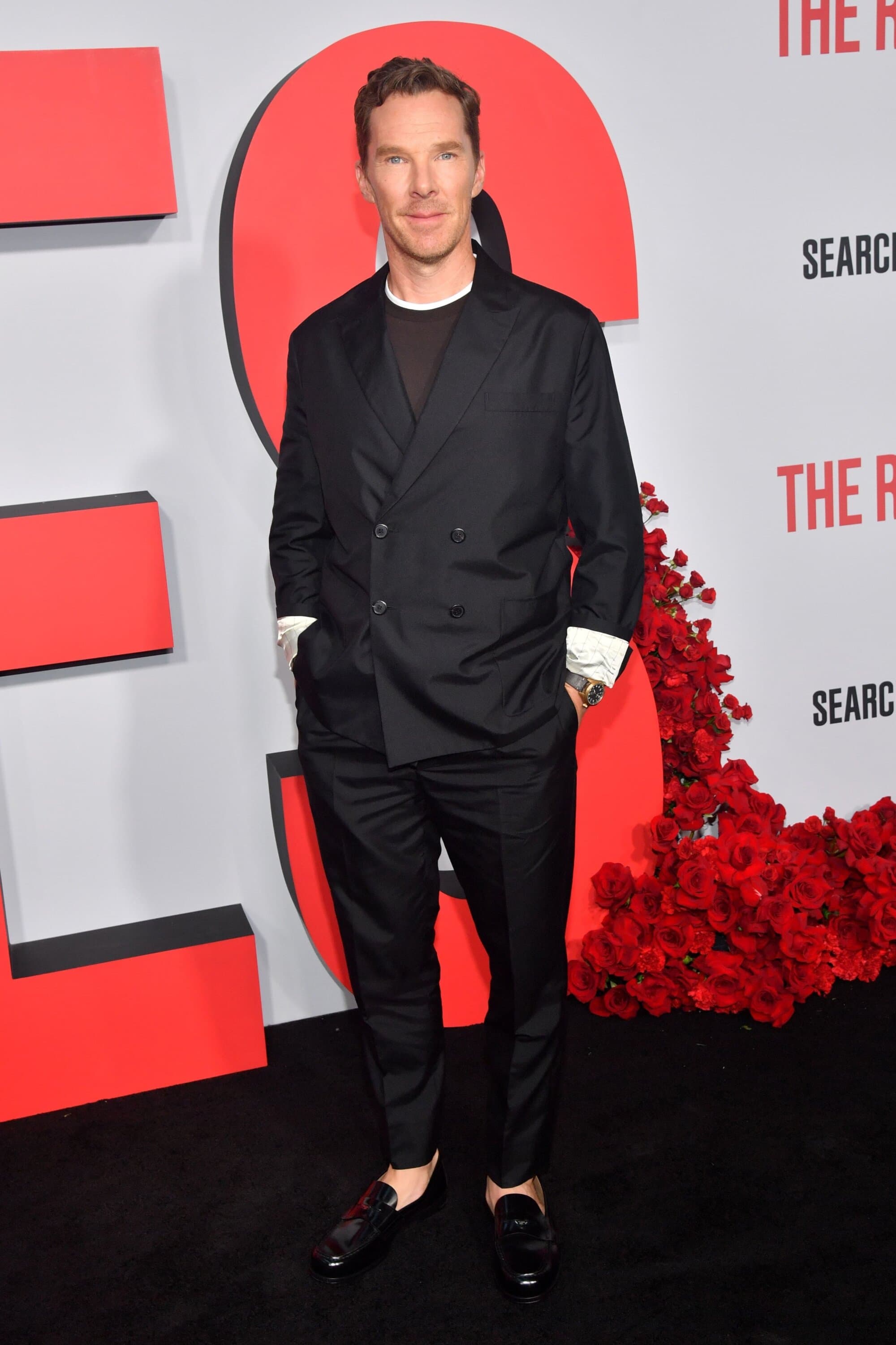 Benedict Cumberbatch in Prada at "The Roses" premier in NYC