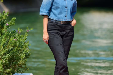 Julia Ducournaui wears Prada to attend the 82nd Venice Film Festival