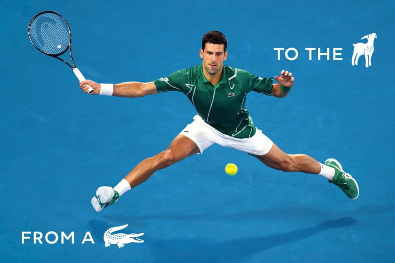 Lacoste Honors Novak Djokovic With Limited-Edition Goat Capsule Collection