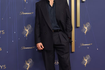 Charlie Hunnam wears Saint Laurent to the 77th Prime Time Emmy Awards in Los Angeles