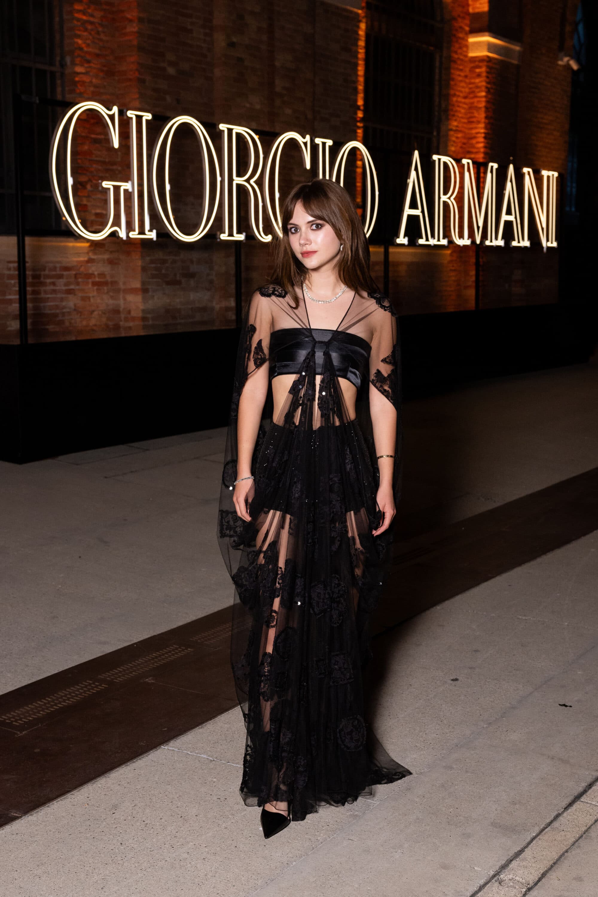 Emilia Jones at Giorgio Armani - Armani Archivio