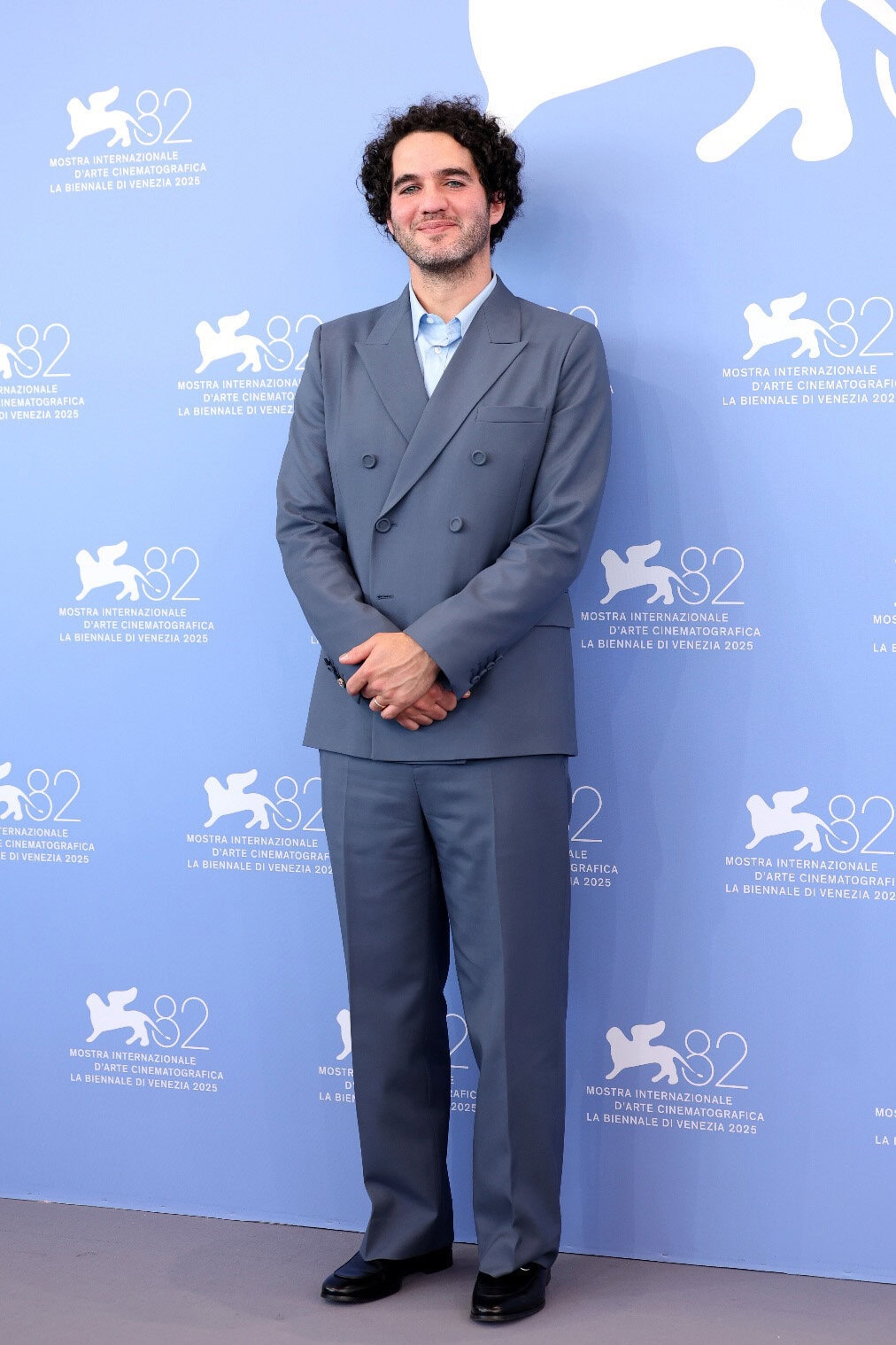 Benny Safdie in Guuci at "The Smashing Machine" photocall - 82nd Venice Film Festival
