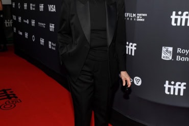 Claire Denis Wears Saint Laurent at "The Fence" premiere - 50th Toronto International Film Festival