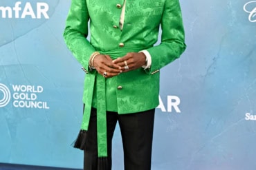 Colman Domingo in Valentino at amfAR Venezia 2025 in Venice