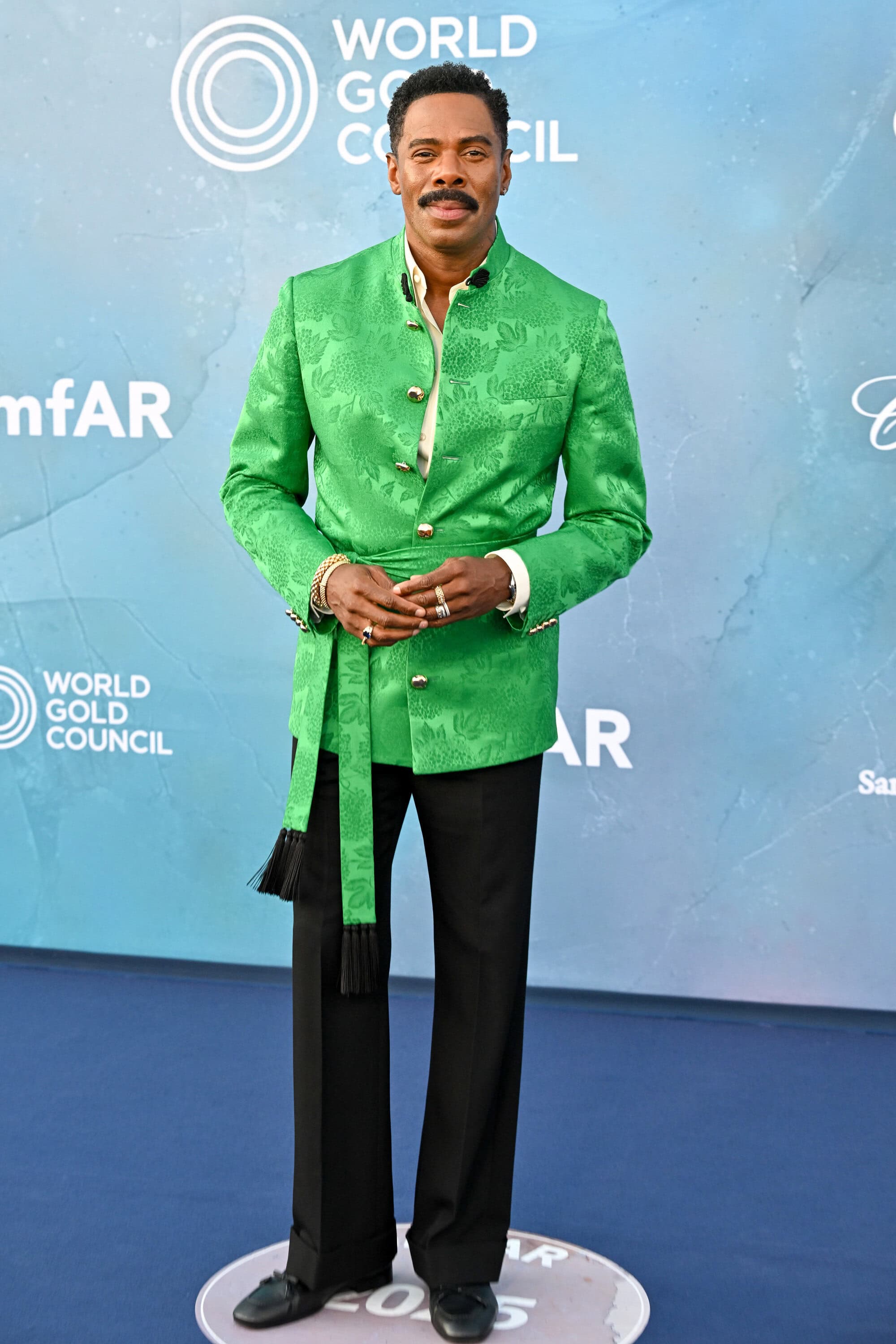 Colman Domingo in Valentino at amfAR Venezia 2025 in Venice