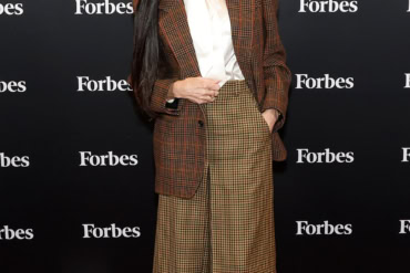 Demi Moore Wears Saint Laurent at Forbes Power Women’s Summit 2025