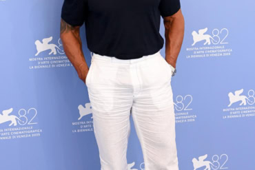 Dwayne Johnson in Prada at "The Smashing Machine" photocall - 82nd Venice Film Festival