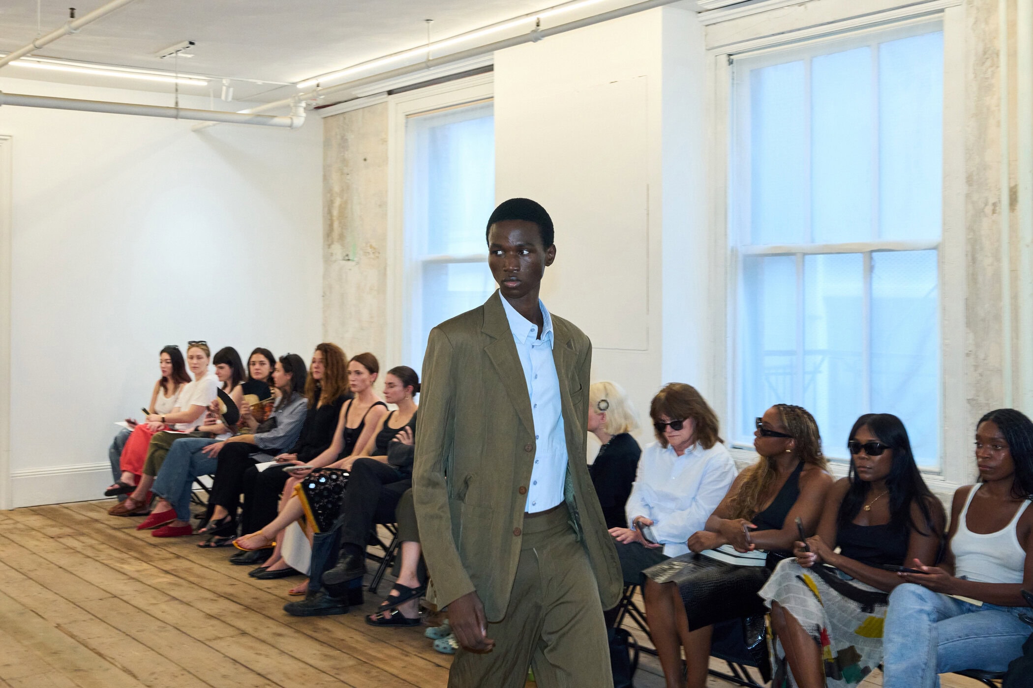 Eckhaus Latta Spring 2026 Fashion Show Atmosphere