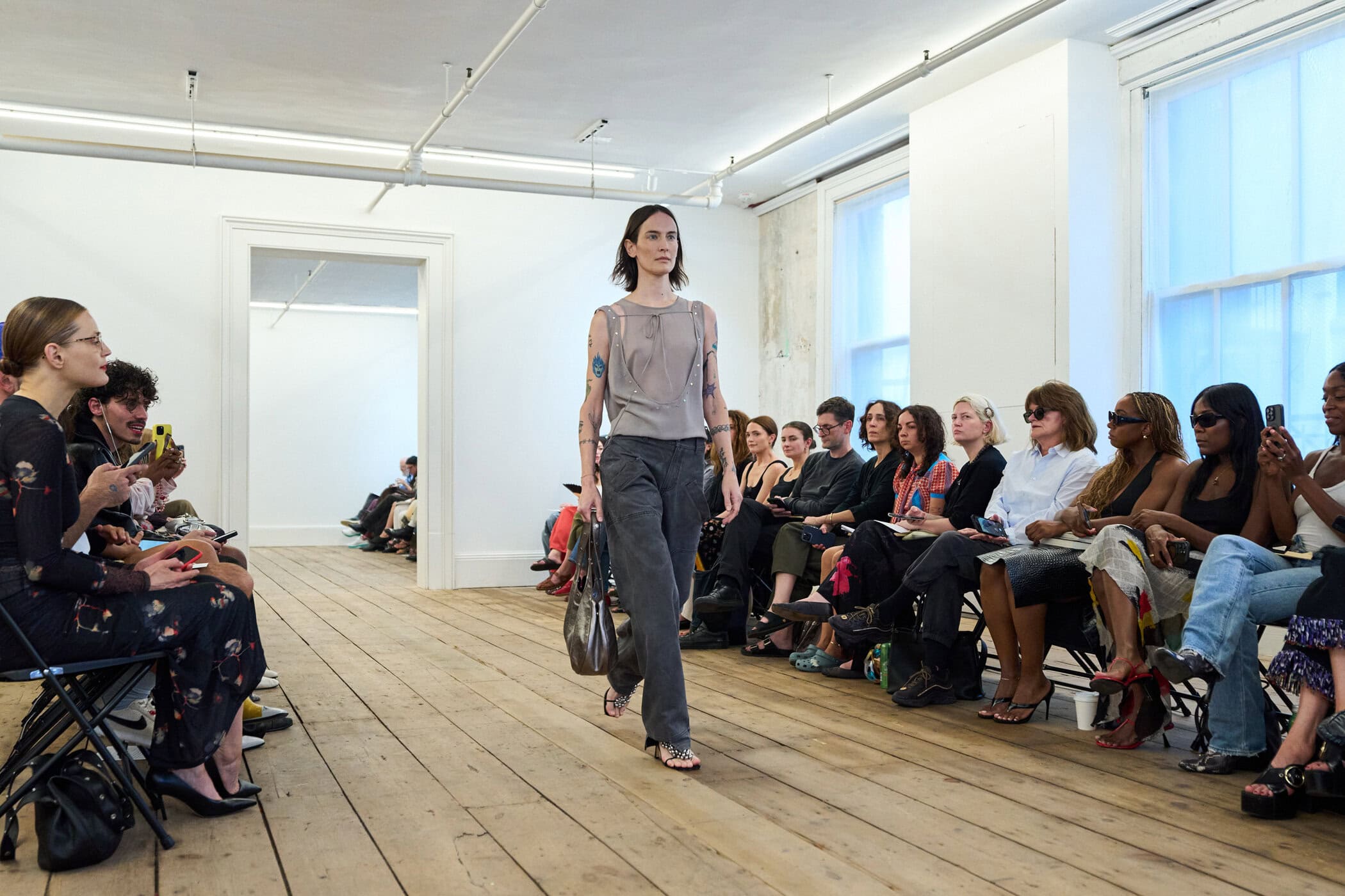 Eckhaus Latta Spring 2026 Fashion Show Atmosphere