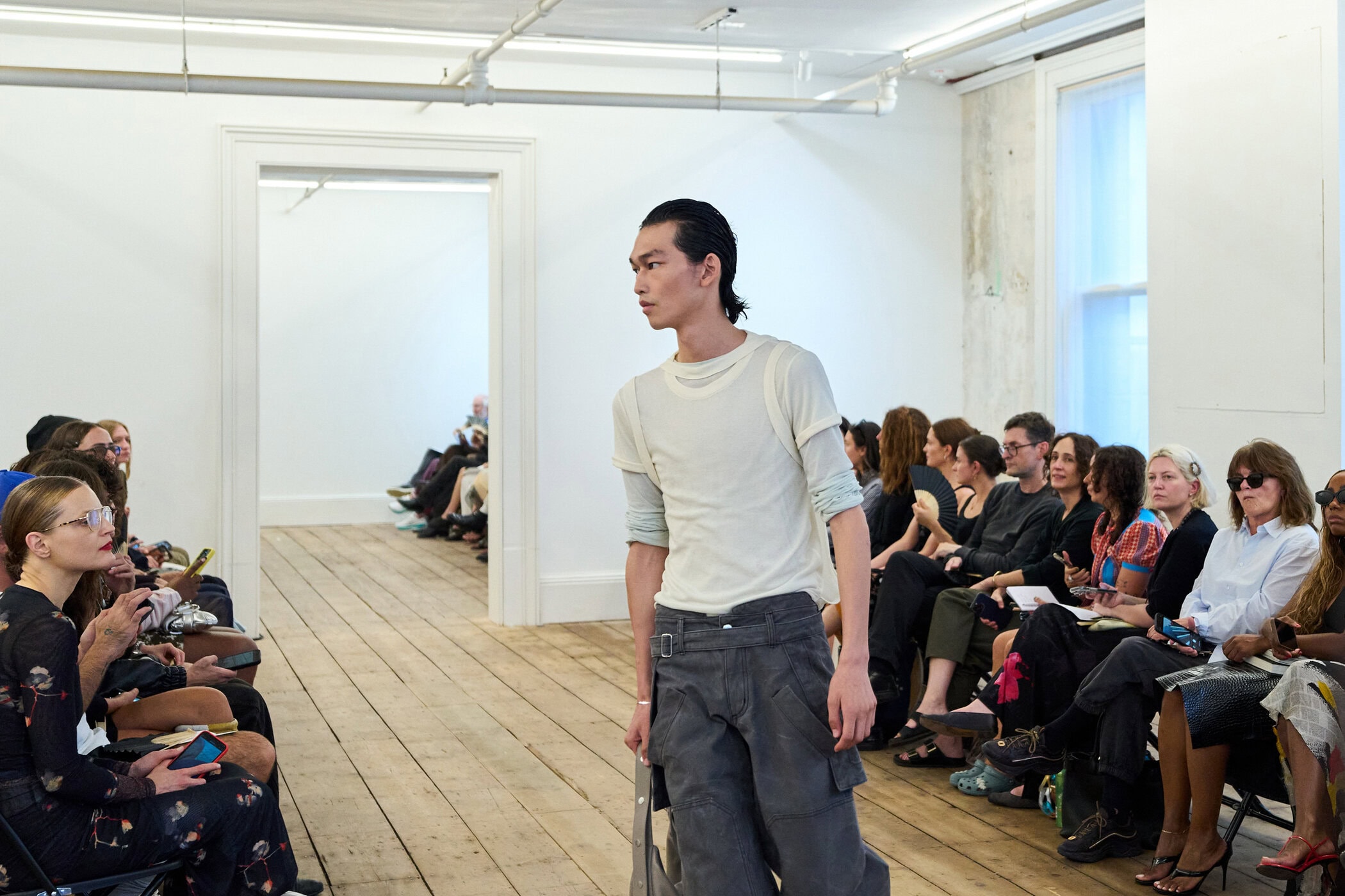 Eckhaus Latta Spring 2026 Fashion Show Atmosphere