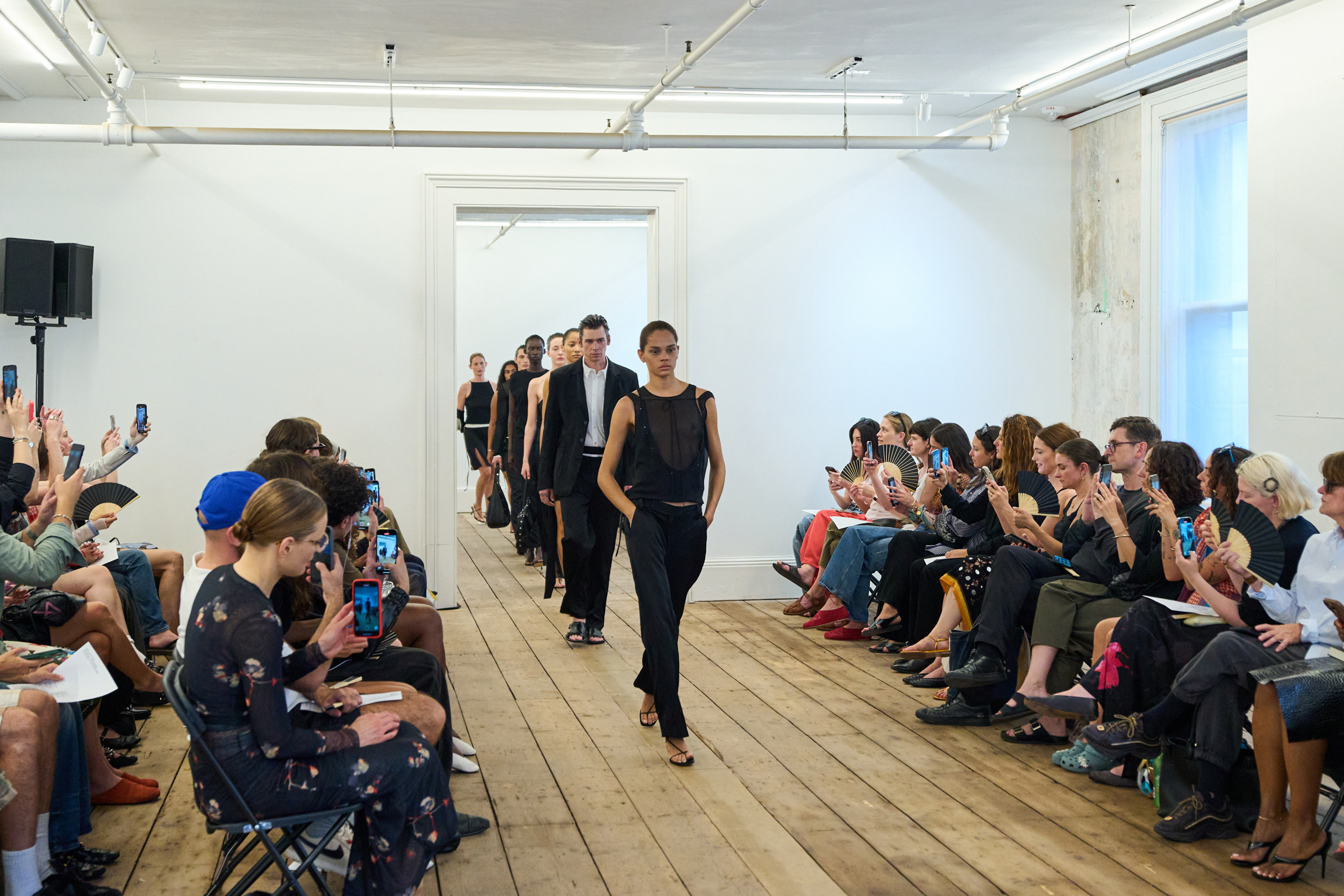 Eckhaus Latta Spring 2026 Fashion Show Atmosphere