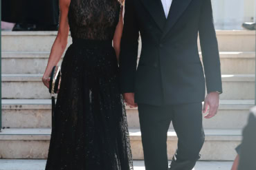 Kaia Gerber in Givenchy by Sarah Burton at "The Testament of Ann Lee" premiere in Venice, Italy