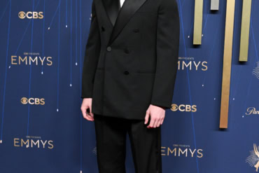 Nicholas Chavez wears Saint Laurent to the 77th Prime Time Emmy Awards in Los Angeles