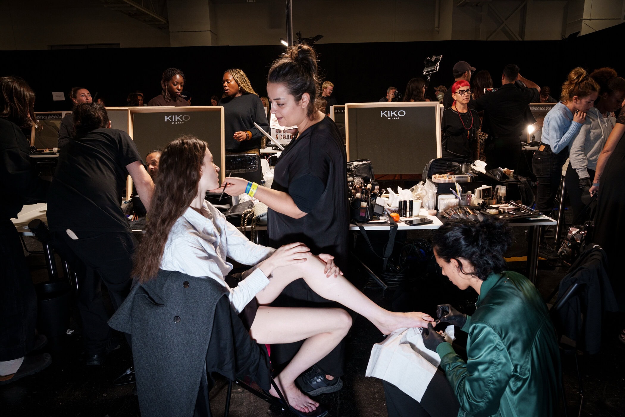 Roberto Cavalli Spring 2026 Fashion Show Backstage