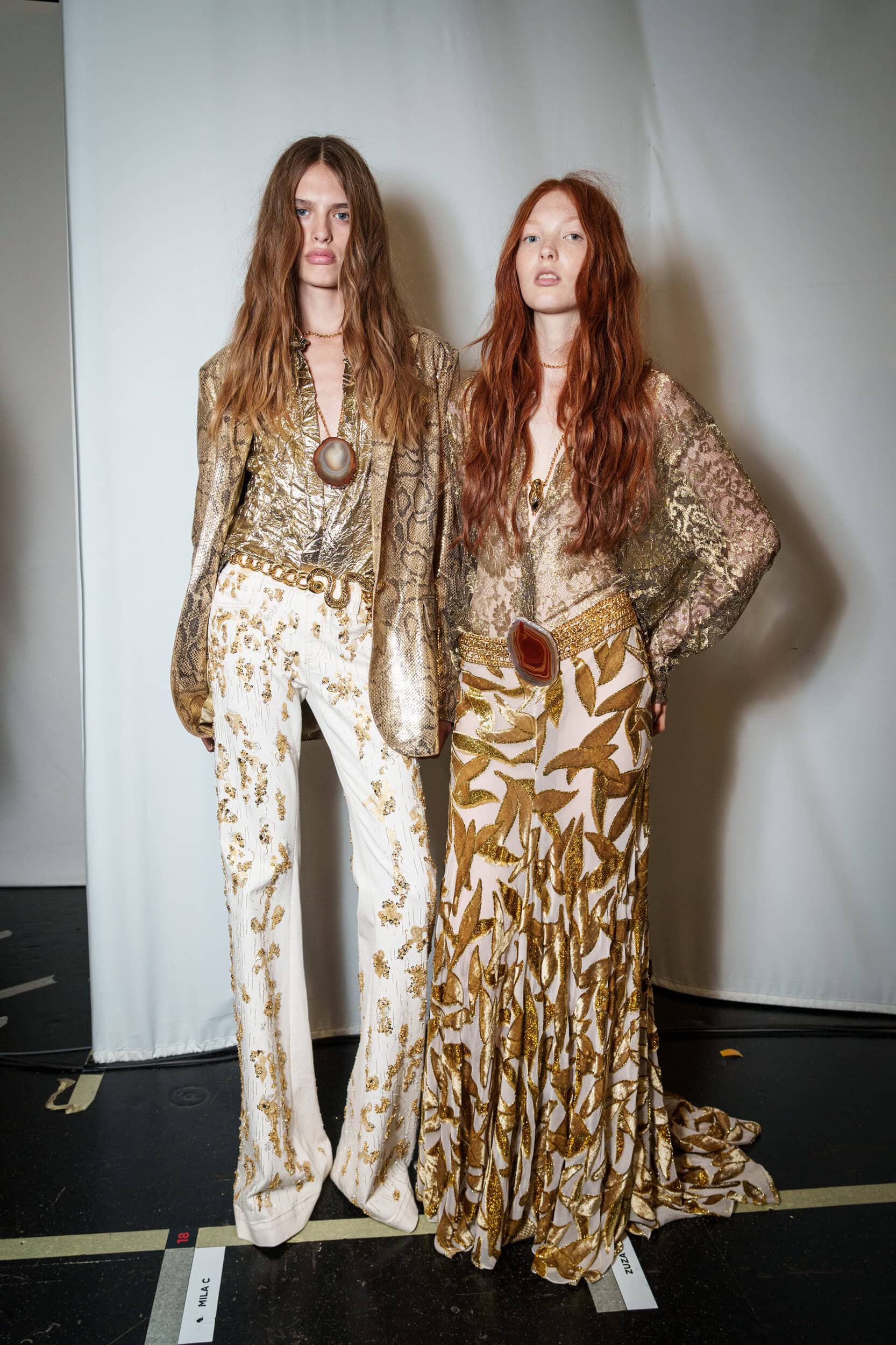 Roberto Cavalli Spring 2026 Fashion Show Backstage