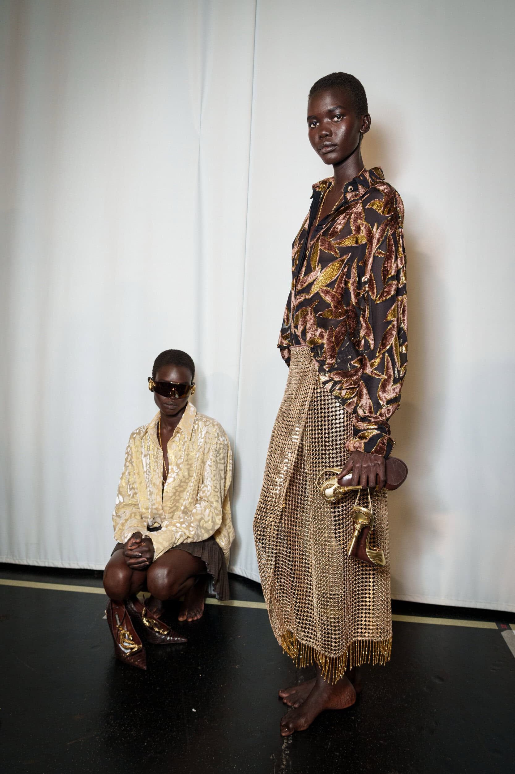 Roberto Cavalli Spring 2026 Fashion Show Backstage