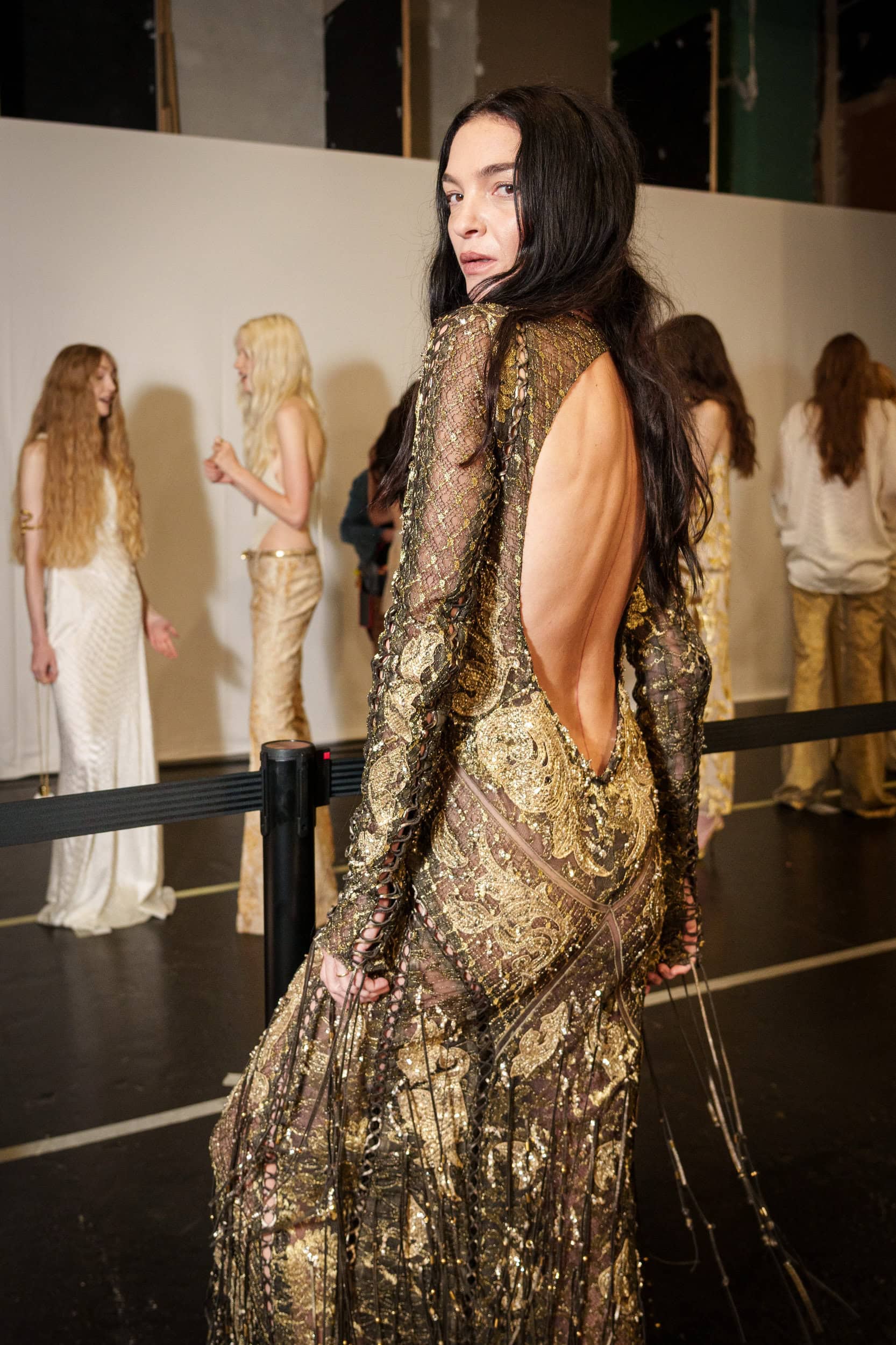 Roberto Cavalli Spring 2026 Fashion Show Backstage