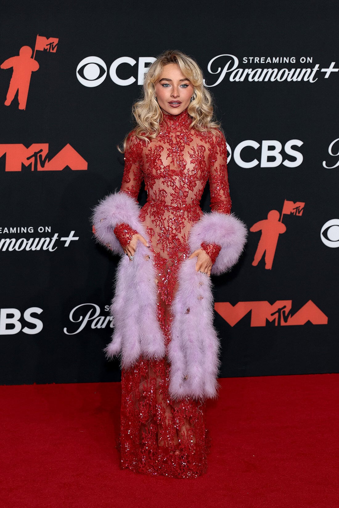 Sabrina Carpenter in Valentino at 2025 MTV Video Music Awards in New York