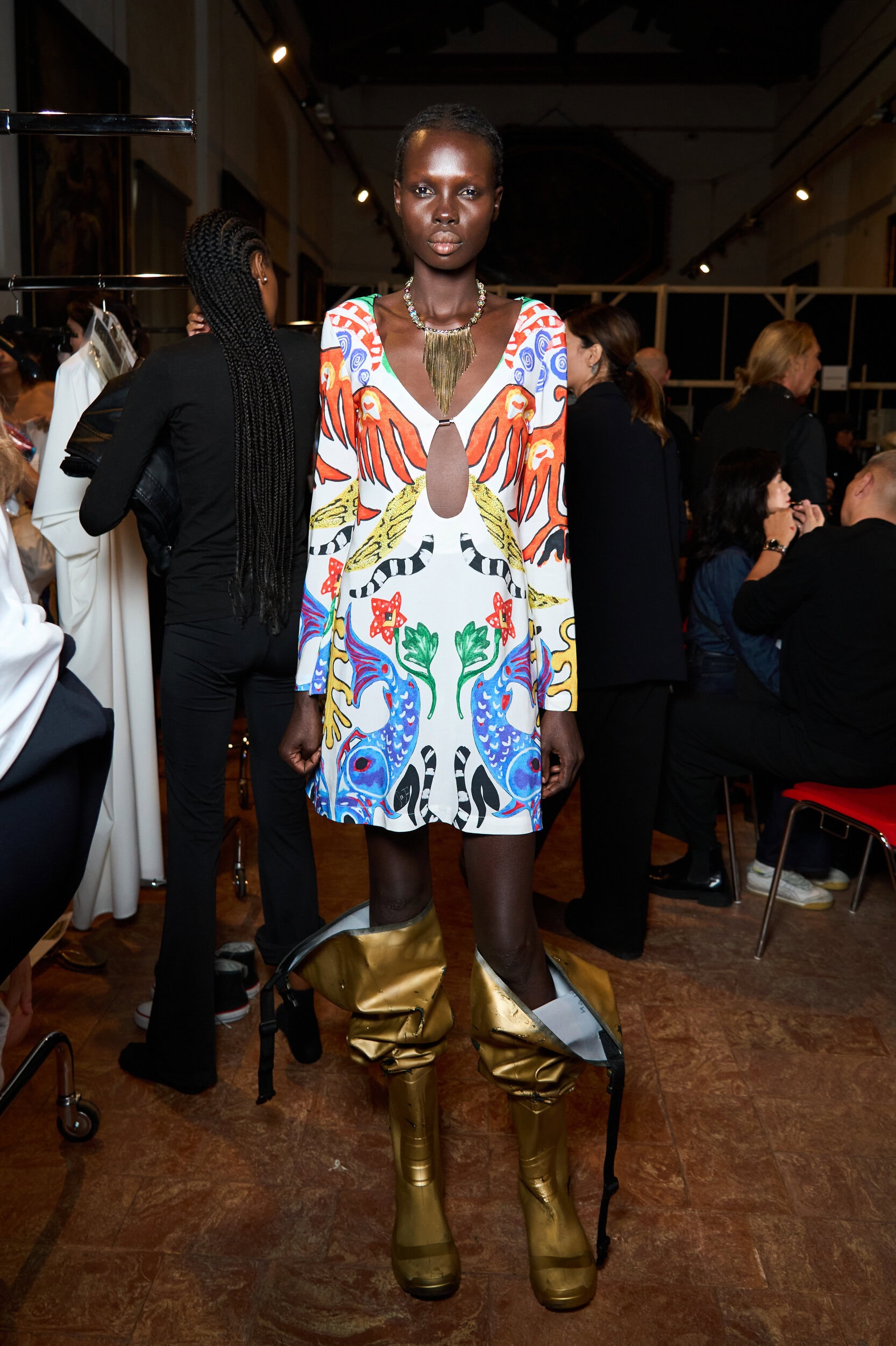 Stella Jean Spring 2026 Fashion Show Backstage