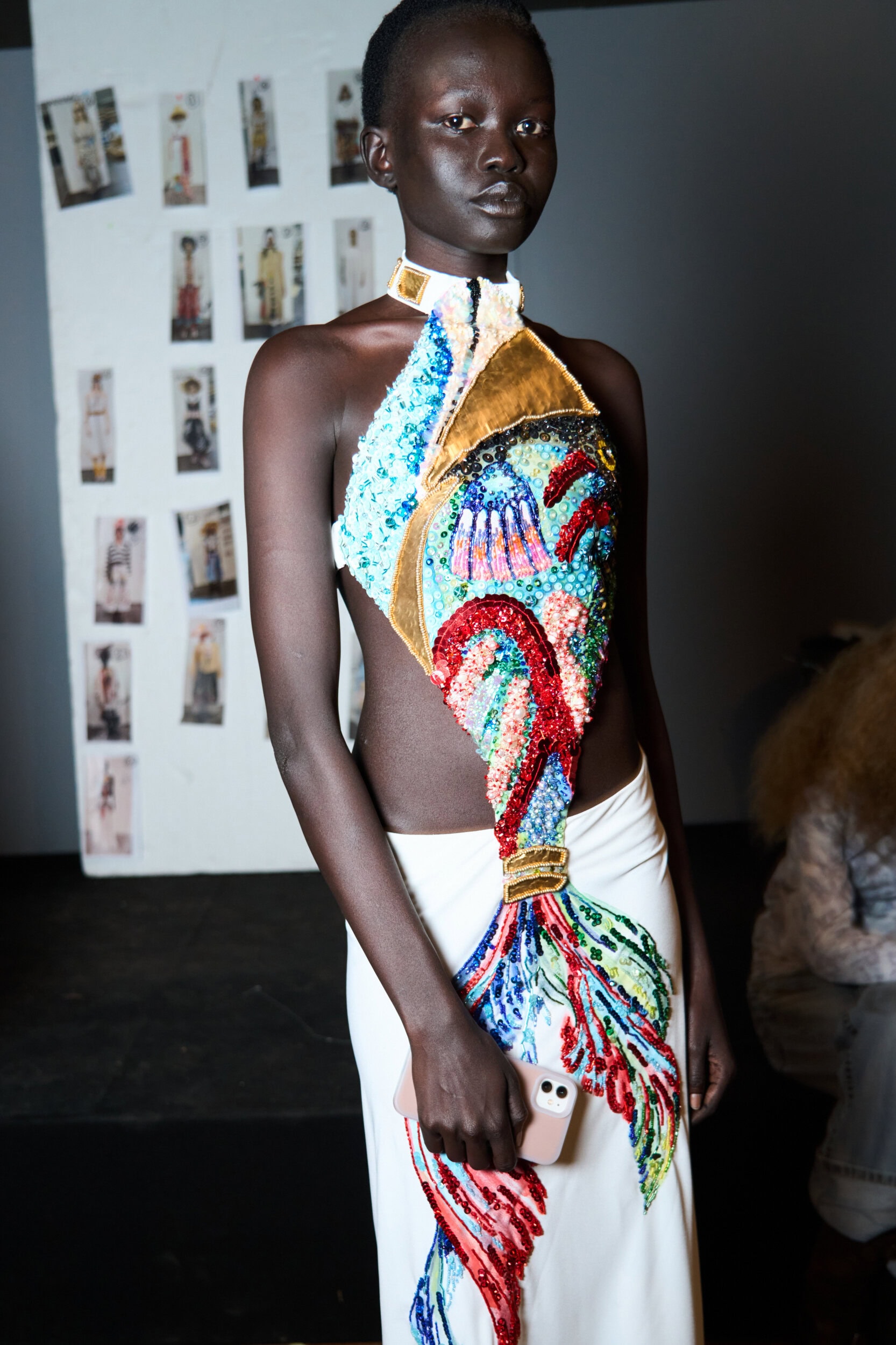 Stella Jean Spring 2026 Fashion Show Backstage