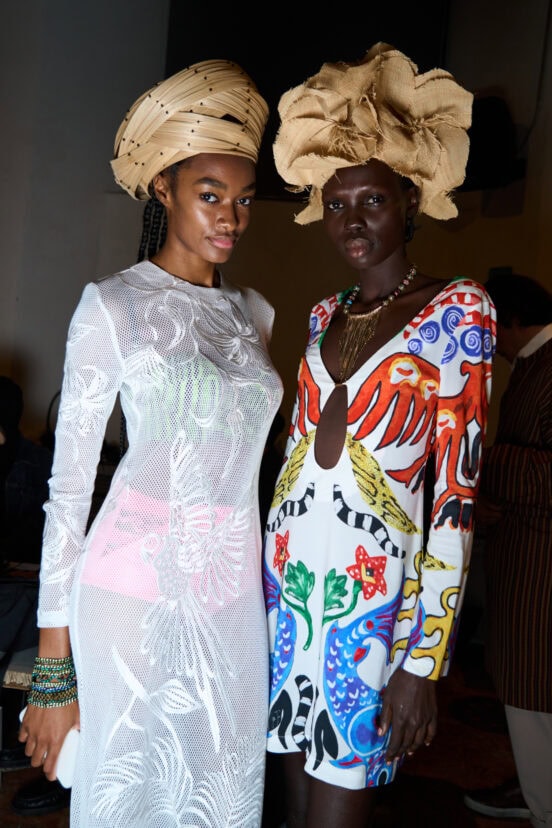 Stella Jean Spring 2026 Fashion Show Backstage