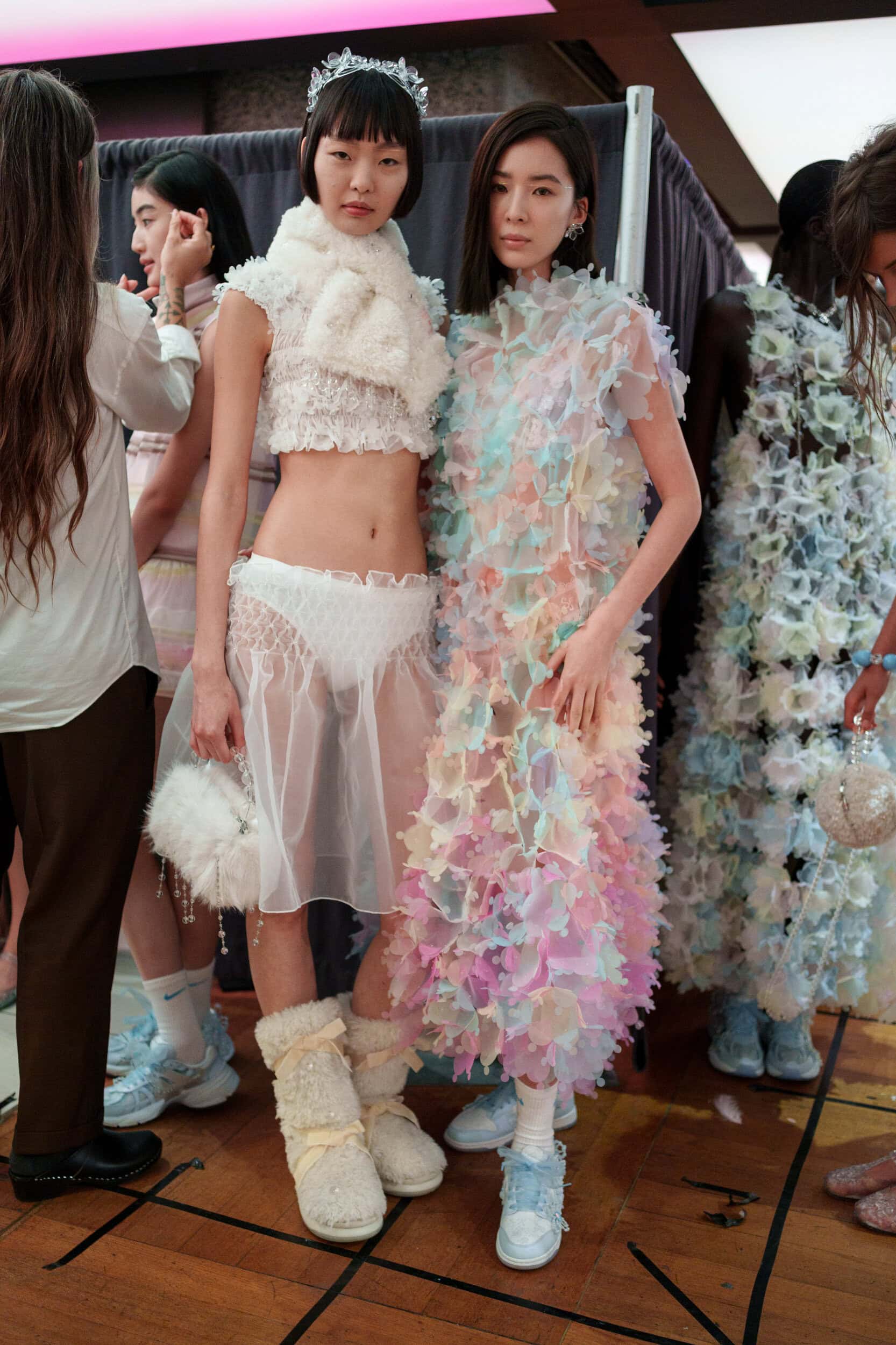 Susan Fang Spring 2026 Fashion Show Backstage