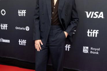 Tom Blyth Wears Saint Laurent at "The Fence" premiere - 50th Toronto International Film Festival
