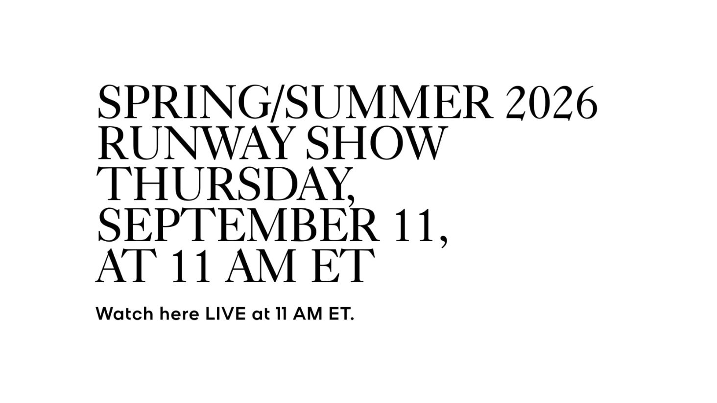 See Michael Kors Spring 2026 collection from New York (Sep 2025)