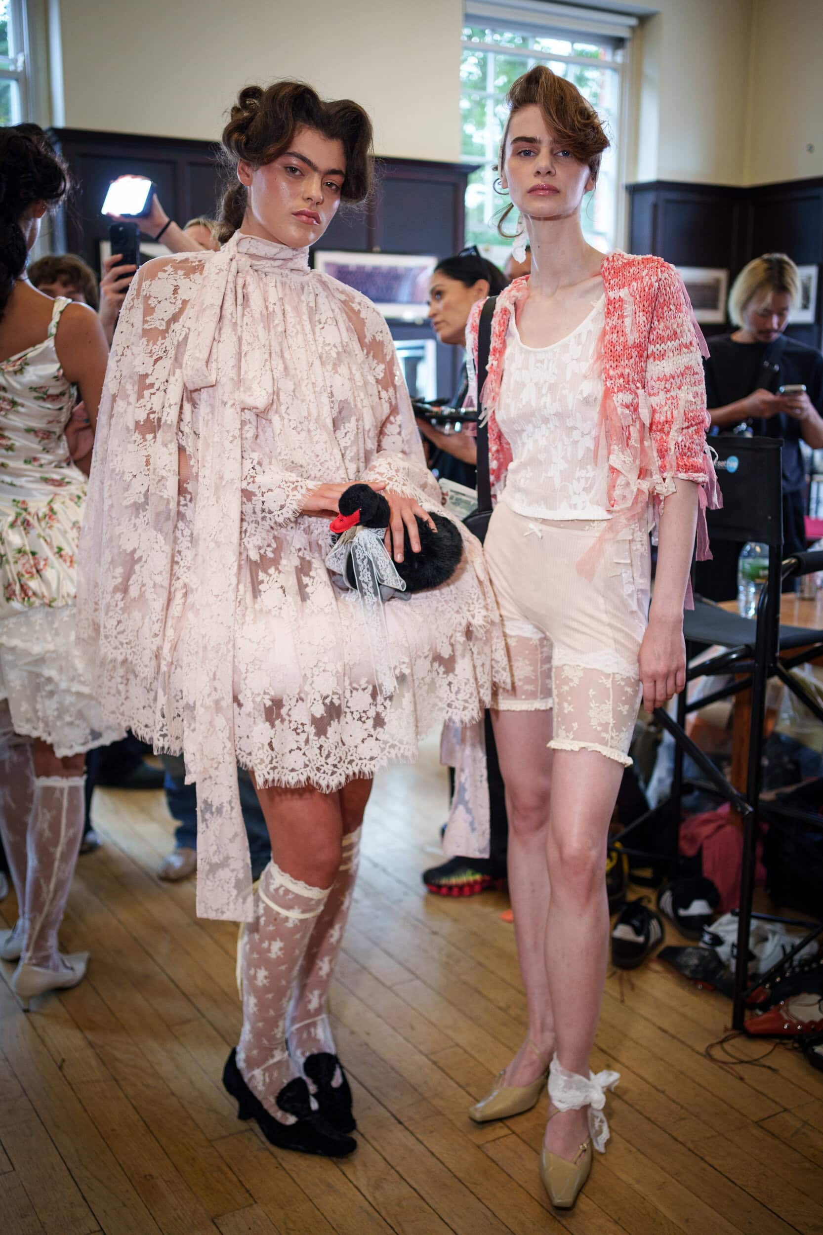 Yuhan Wang Spring 2026 Fashion Show Backstage