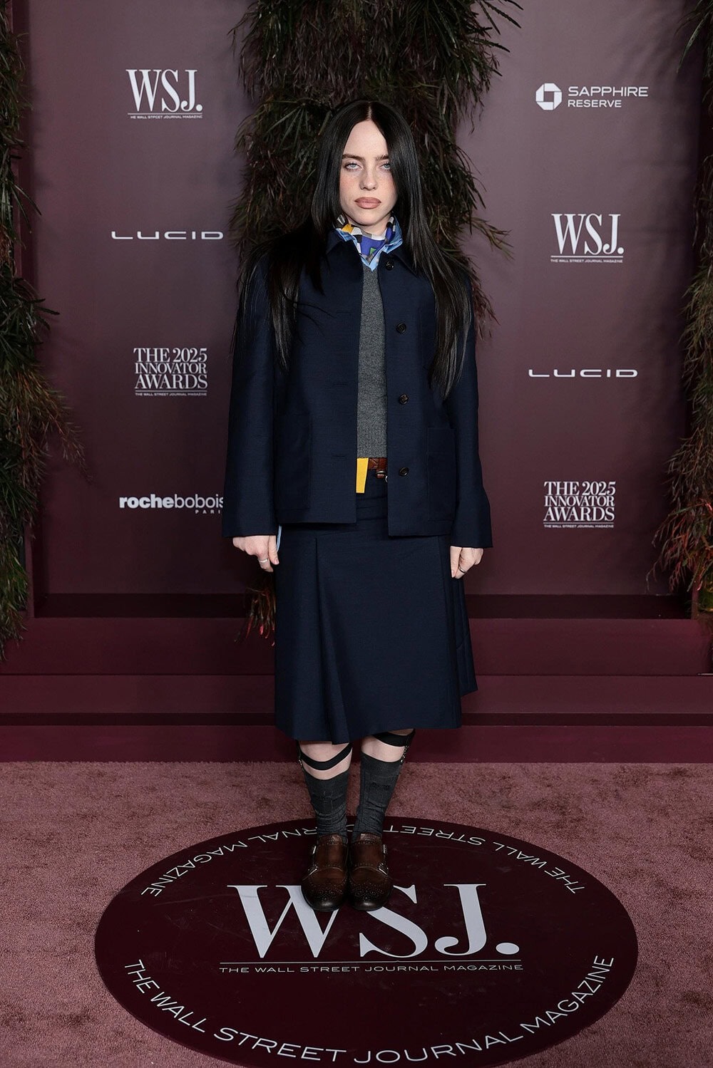 Billie Eilish wears Miu Miu to The WSJ Magazine 2025 Innovator Awards at MOMA