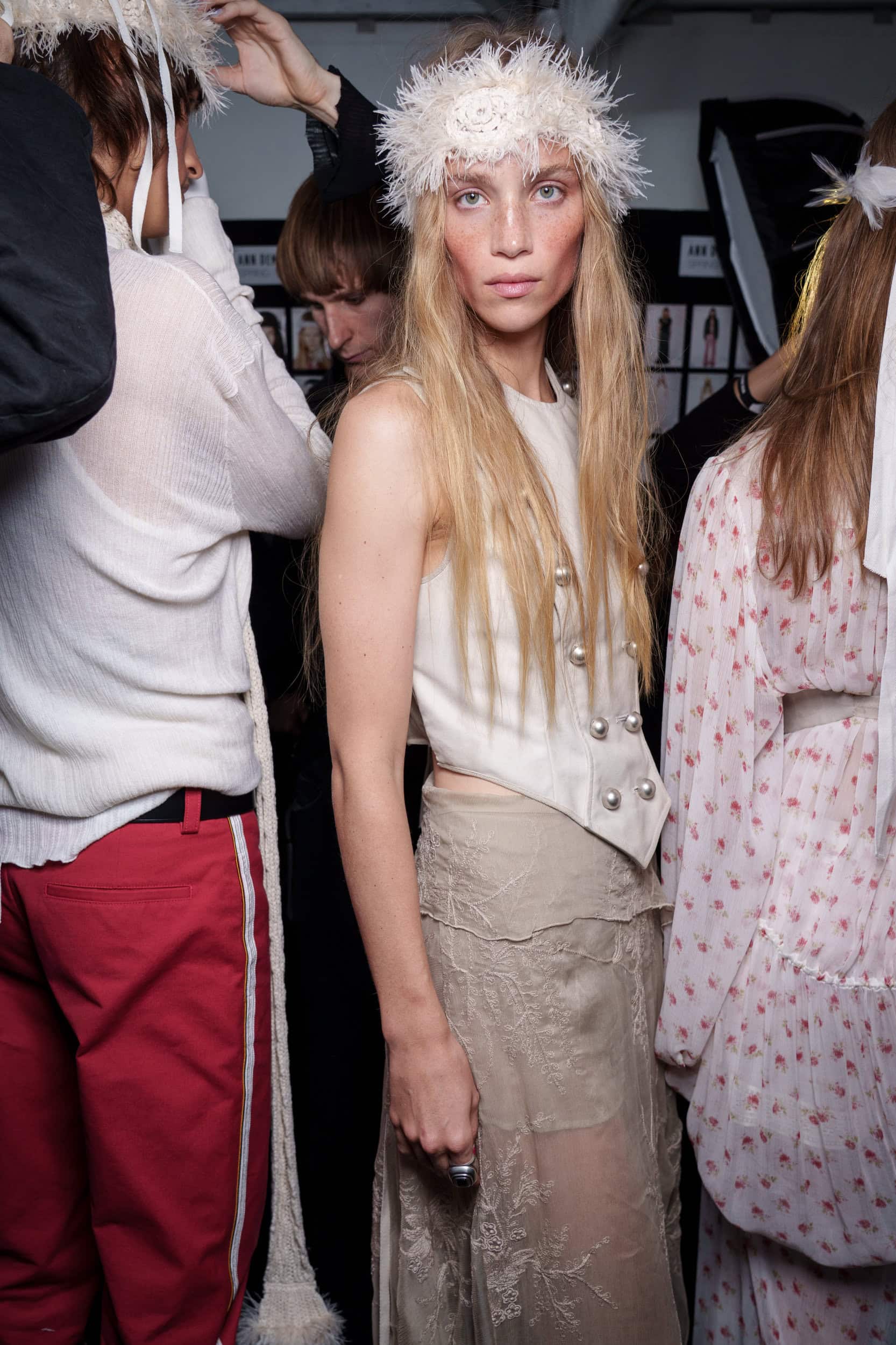 Ann Demeulemeester Spring 2026 Fashion Show Backstage