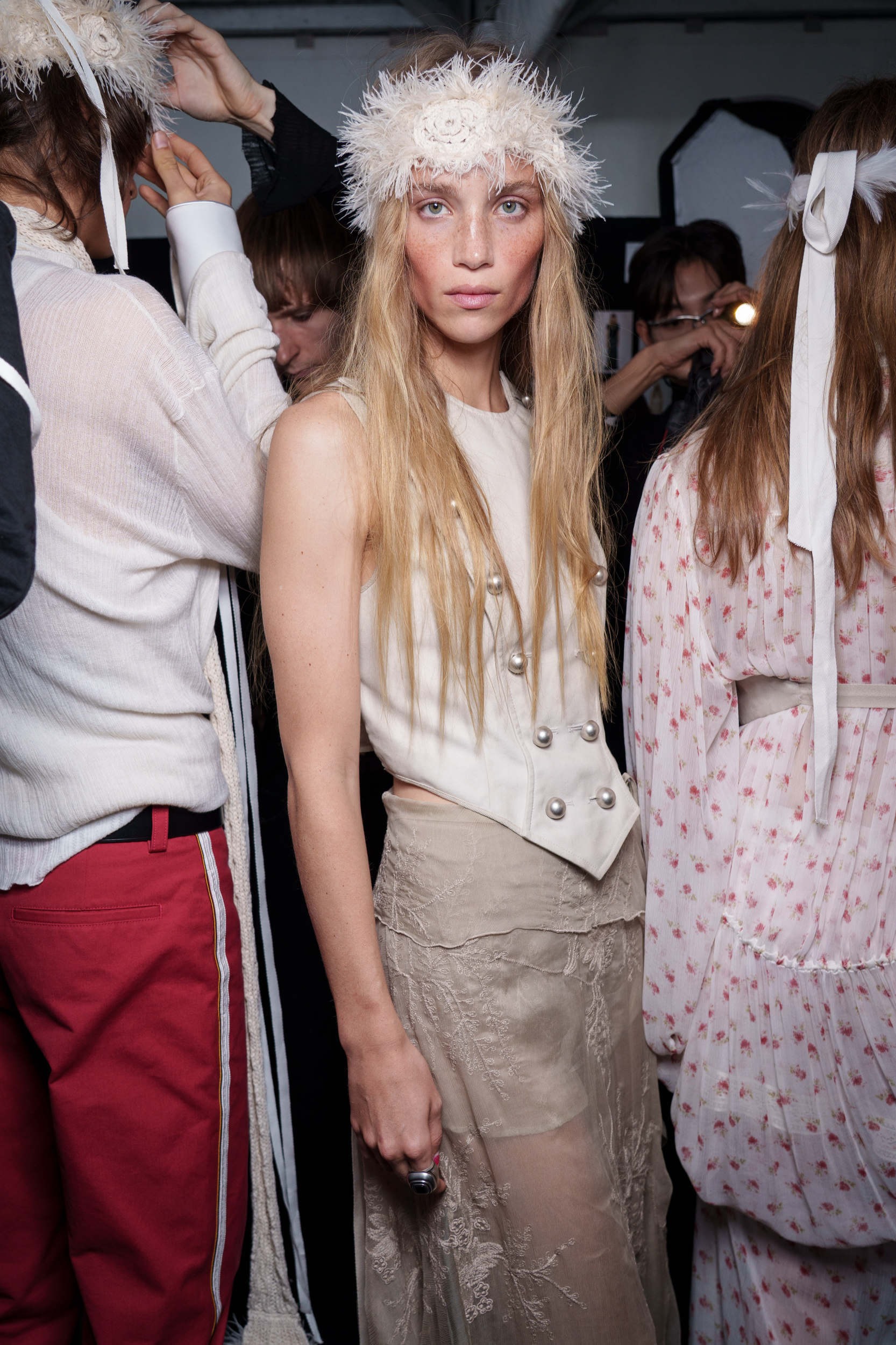 Ann Demeulemeester Spring 2026 Fashion Show Backstage