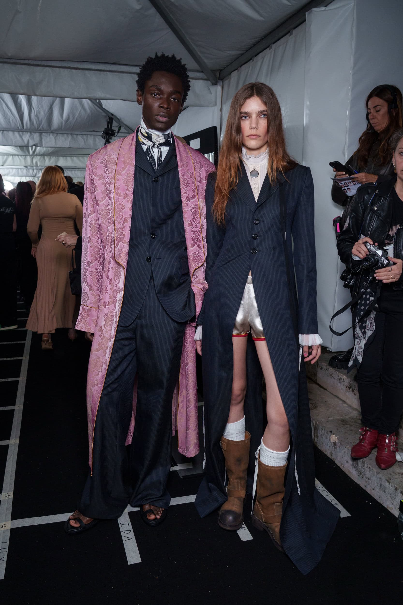 Ann Demeulemeester Spring 2026 Fashion Show Backstage